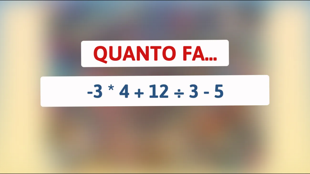 \"La Sfida Intellettuale: Solo i Veri Geniali Risolvono Questo Rompicapo Trascurato dai Più!\""