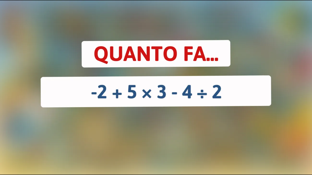 \"Risolvi il mistero matematico che solo il 1% degli utenti riesce a decifrare!\""
