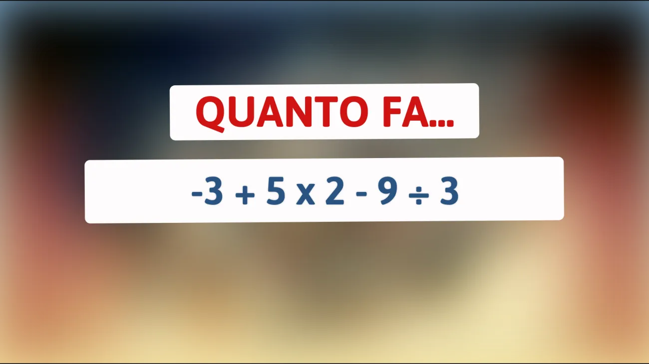 \"Scopri se sei veramente un genio risolvendo questo semplice ma ingannevole enigma matematico!\""