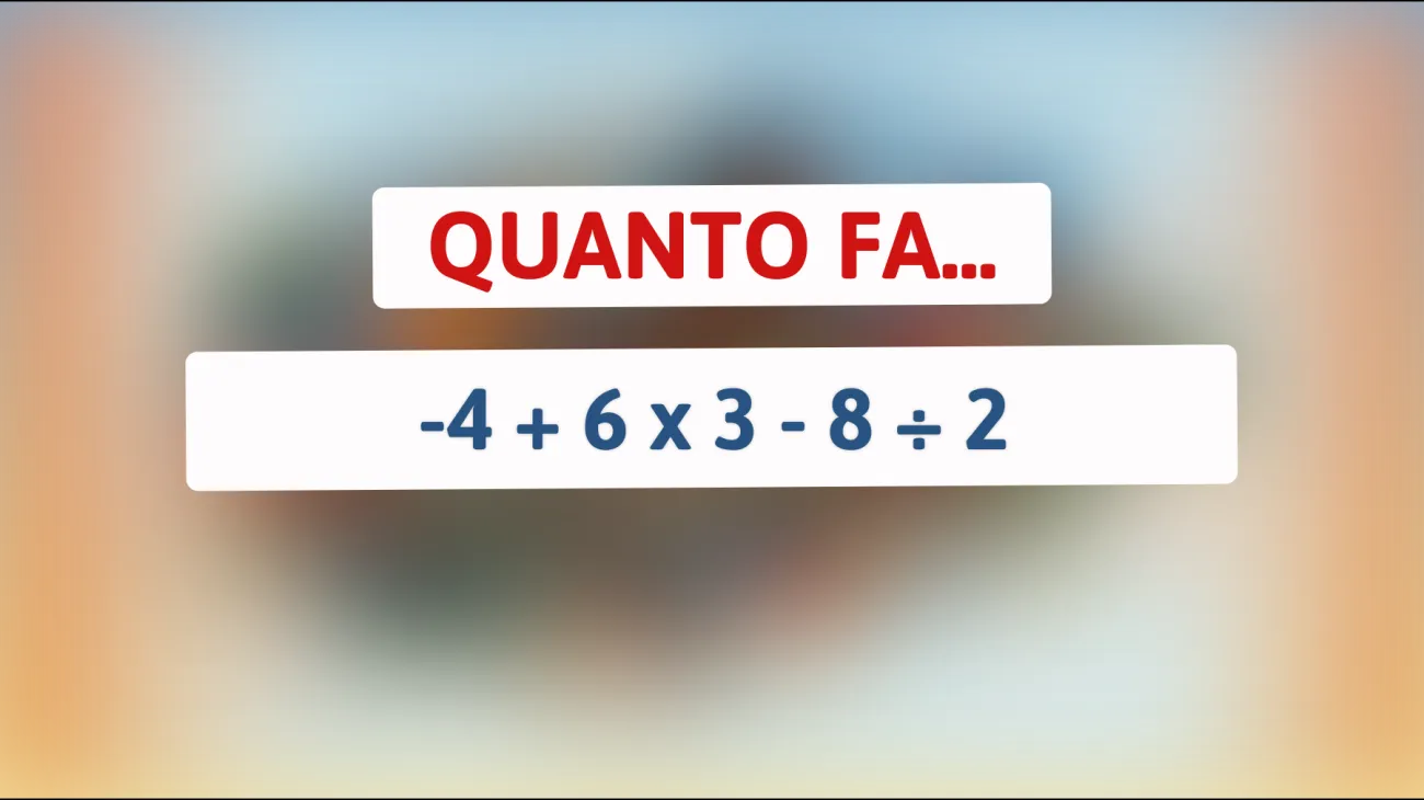 \"Sfida il tuo cervello: Riesci a risolvere questo semplice calcolo che solo i geni comprendono?\""