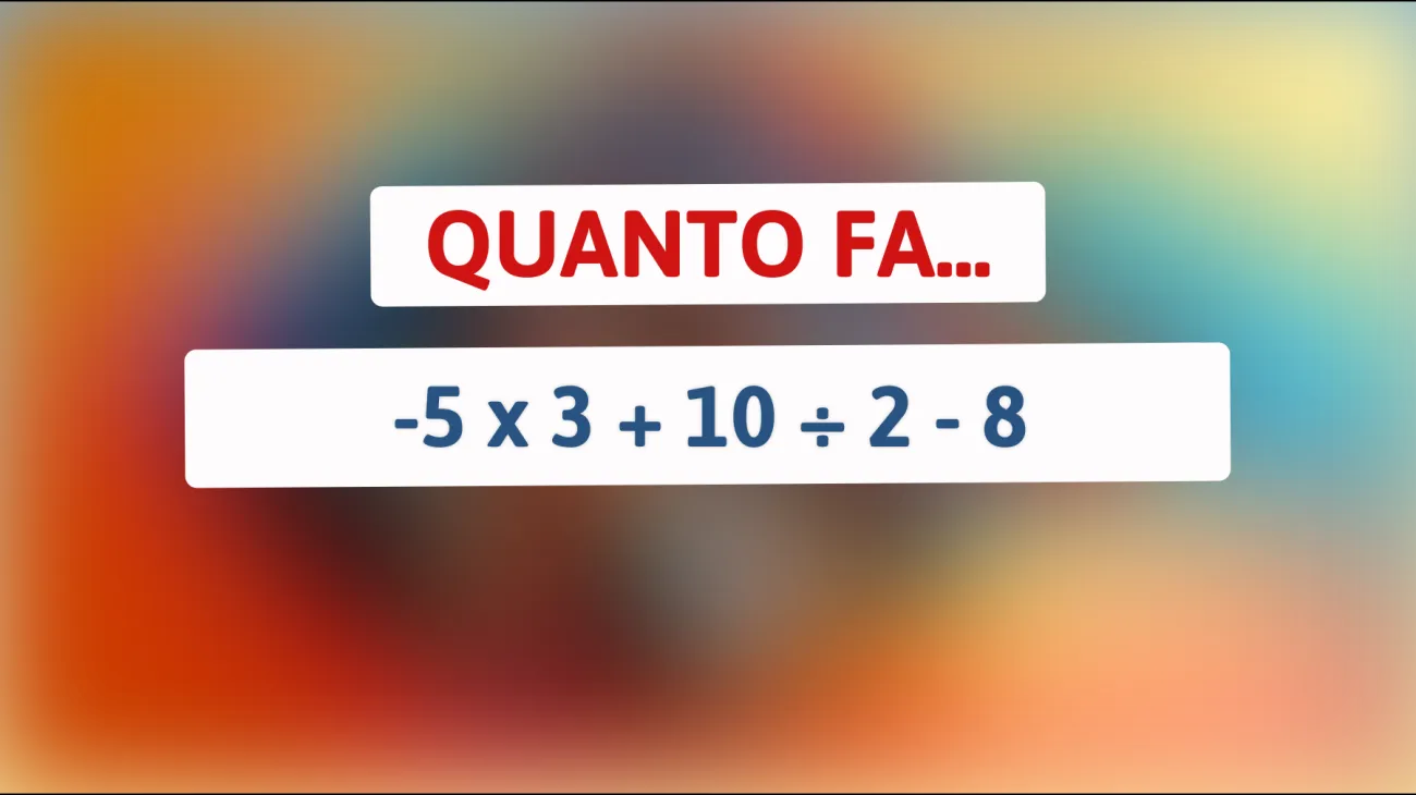 Hai il cervello di un genio? Risolvi questo indovinello matematico che pochi possono decifrare!"