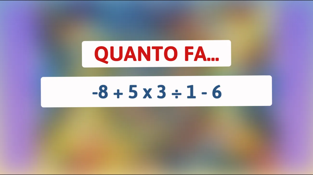 La sfida impossibile: il 97% delle persone sbaglia questo semplice calcolo matematico! Sei nel 3%?"