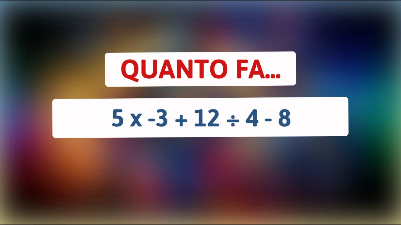 Scopri la sorprendente risposta a questo enigma matematico che solo i veri geni riescono a risolvere! Sei abbastanza intelligente per riuscirci?"