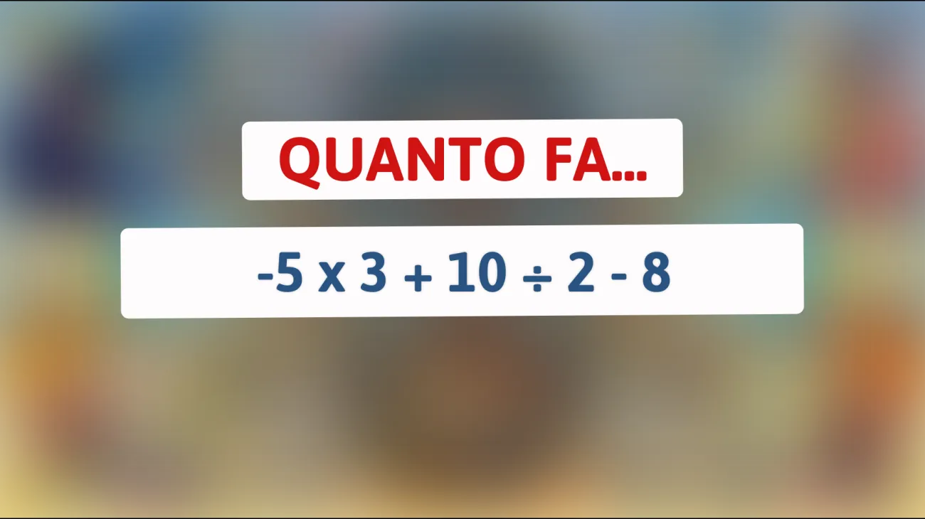 Scopri se sei davvero un genio: riesci a risolvere questo enigma matematico che solo pochi riescono a comprendere?"