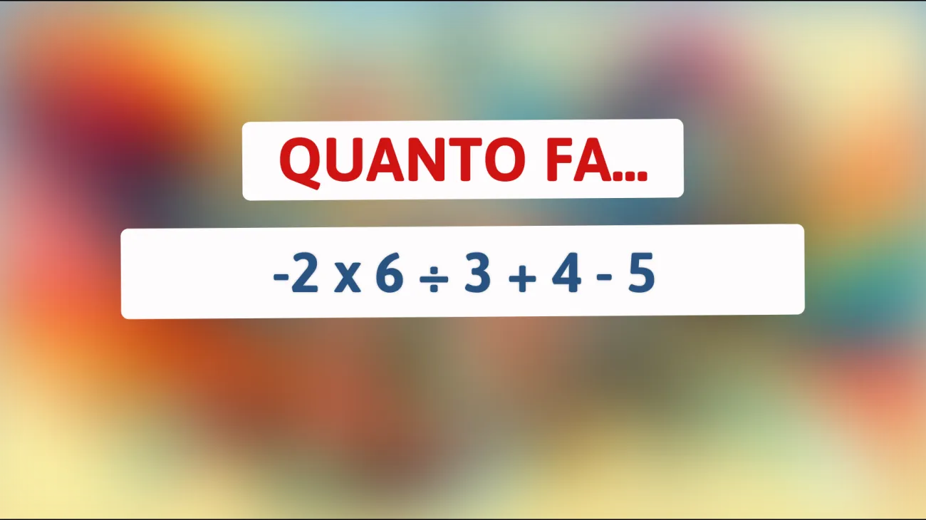 Scopri se sei tra i pochi in grado di risolvere questo indovinello matematico! Sei abbastanza intelligente per la sfida?"