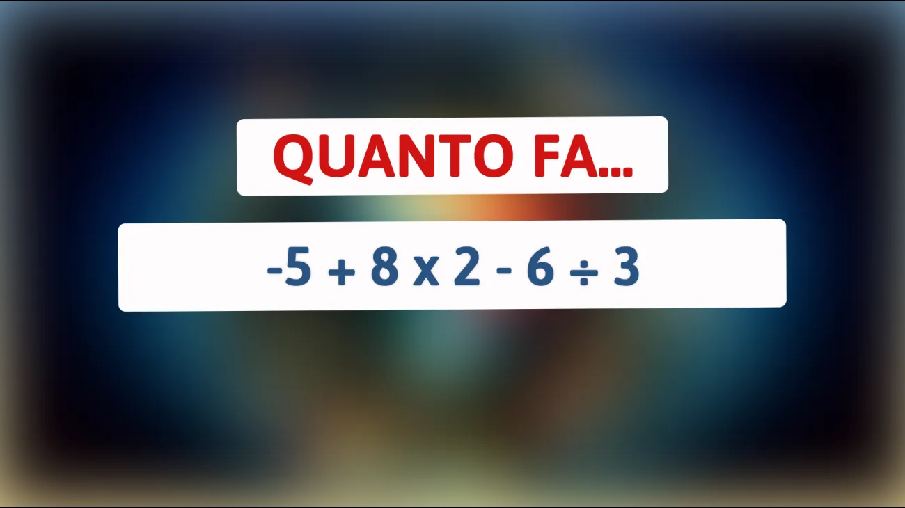 Sei abbastanza intelligente da risolvere questo calcolo che sfida anche i più brillanti? Scopri se sei un vero genio!"