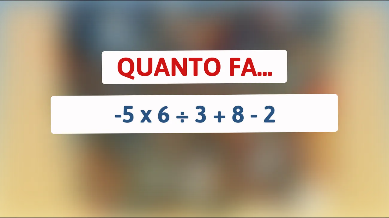 Sei abbastanza intelligente da risolvere questo indovinello matematico in 10 secondi? Scopri se hai una mente geniale!"