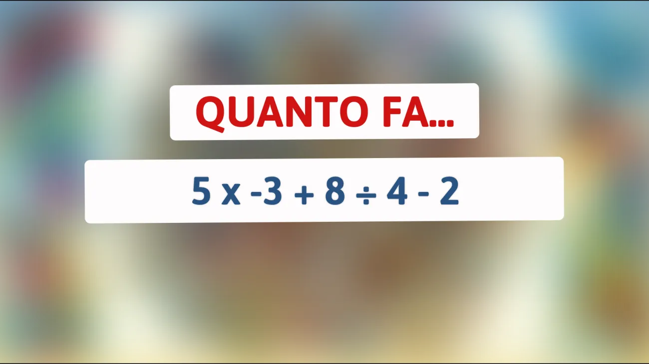 Sei davvero una mente geniale? Solo chi riesce a risolvere questo indovinello potrà scoprirlo!"