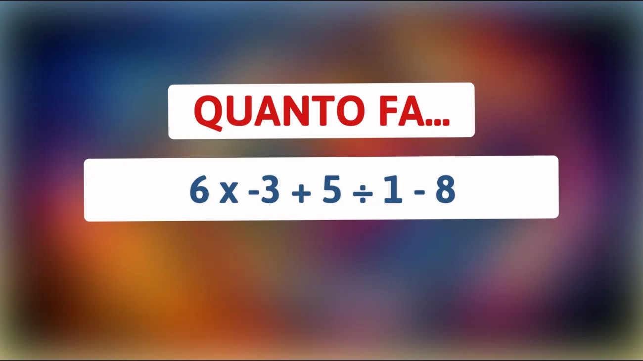 Sfida per supergeni: riesci a risolvere questo semplice calcolo che nessuno riesce a fare al primo tentativo?"