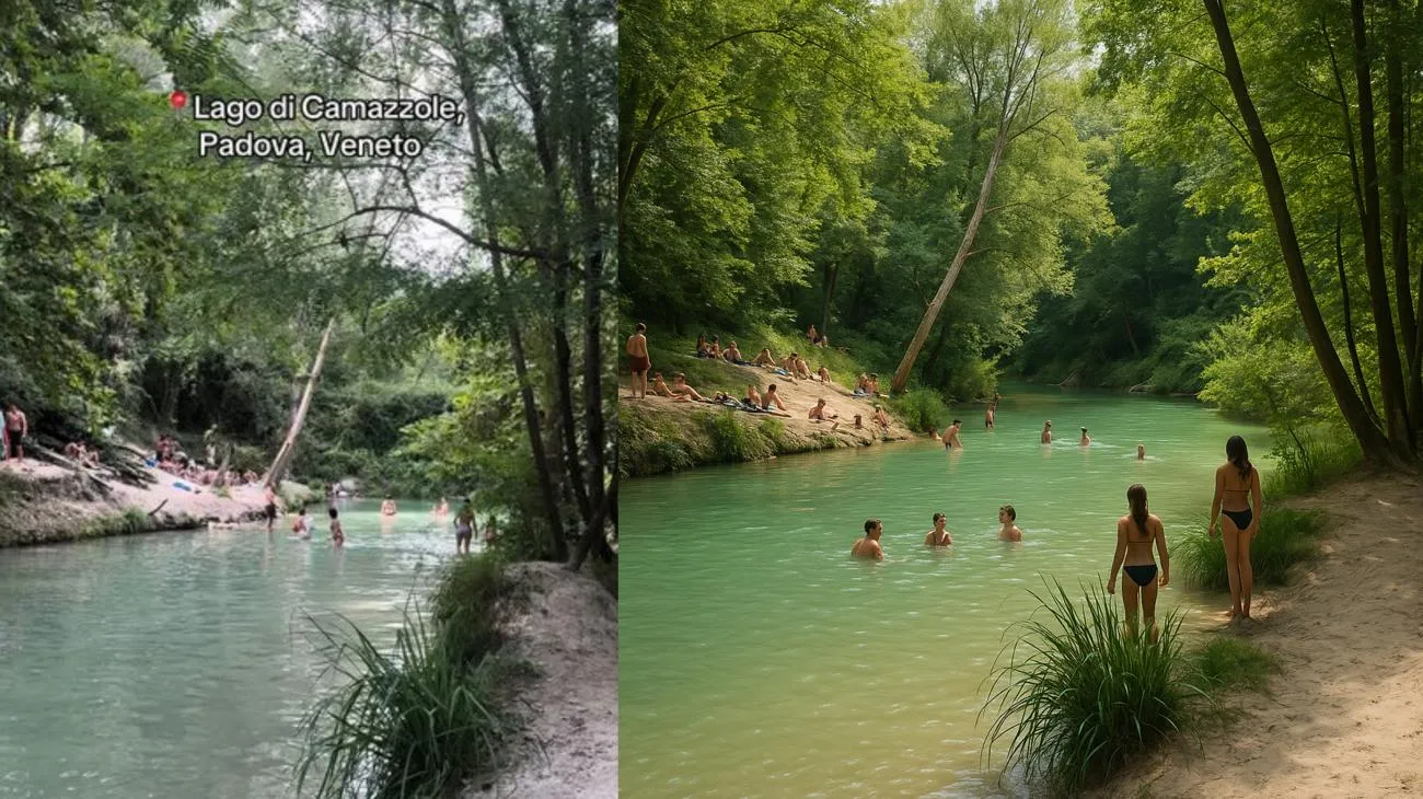 📍Lago Di Camazzole, Padova Uno dei miei posti preferiti in assoluto a qualche chilometro da casa mia ✨ Oggi una pace incredibile 🌿✨ Acqua calma, silenzio e solo il rumore della natura. Ma vi avviso: se ci andate nei giorni più affollati vi trovate l'opposto 😅 tra gente che si lancia dalla liana, musica a palla e tanta confusione. Resta uno dei miei posti preferiti in entrambi i casi 💕 Io oggi me lo sono goduta così… in versione relax totale 💆🏼‍♀️💧"