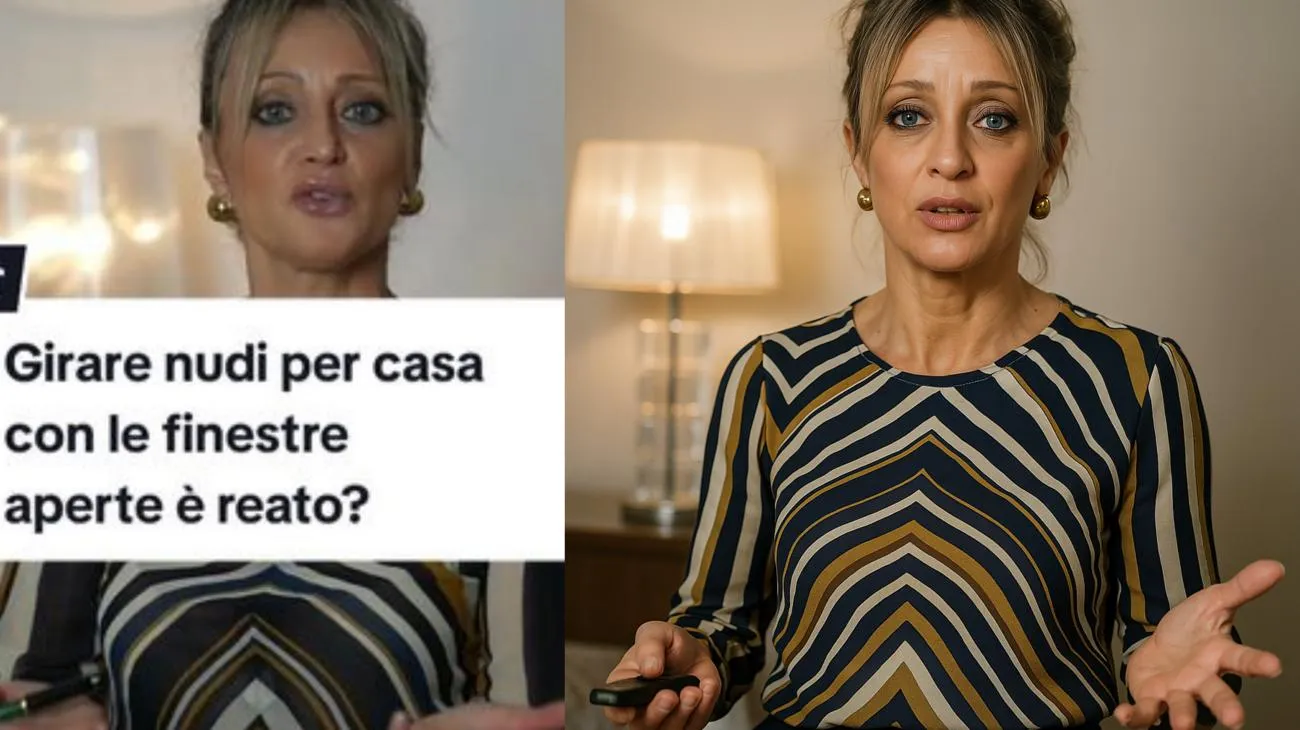 Girare nudi per casa con le finestre aperte è reato? #reato #dirittopenale #avvocatopenalista"