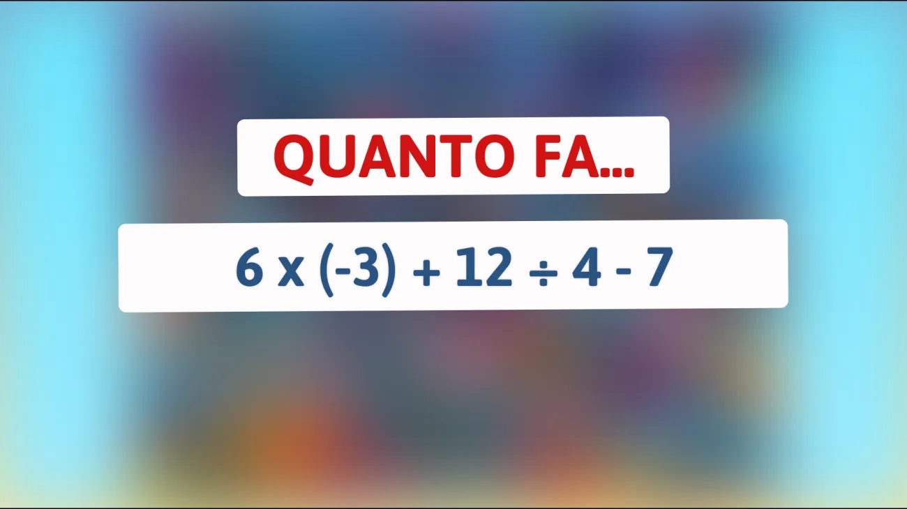 Hai il coraggio di risolvere l'indovinello matematico che solo i veri geni possono risolvere in meno di 10 secondi? Scopri la risposta ora!"