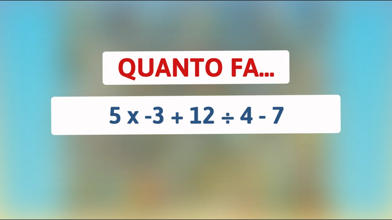Scopri se hai una mente da genio: Riesci a risolvere questo semplice (ma ingannevole) enigma matematico che sta facendo impazzire tutti sugli indovinelli?"