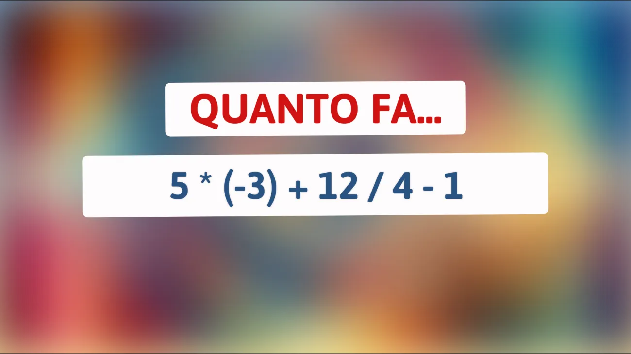 Scopri se sei un vero genio: risolvi questo semplice calcolo che mette alla prova la tua intelligenza!"