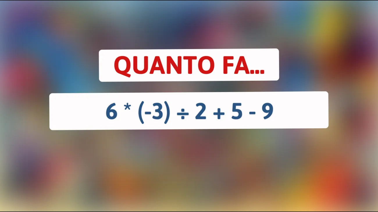 Sfida il tuo cervello: riesci a risolvere questo indovinello matematico intricato che solo le menti più brillanti possono decifrare?"