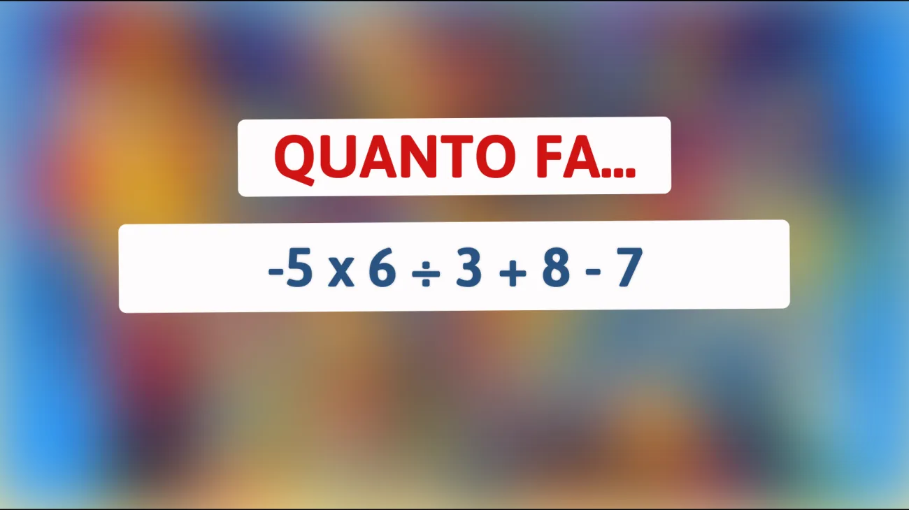 Solo il 1% delle persone riesce a risolvere questo enigma matematico apparentemente semplice! Sei tra i pochi?"