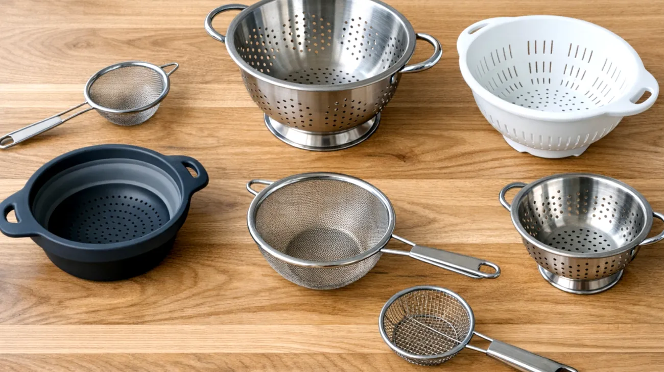 Come scegliere il colino giusto per le diverse preparazioni in cucina, valutando materiali, dimensioni della maglia e tipologie per evitare acquisti sbagliati"